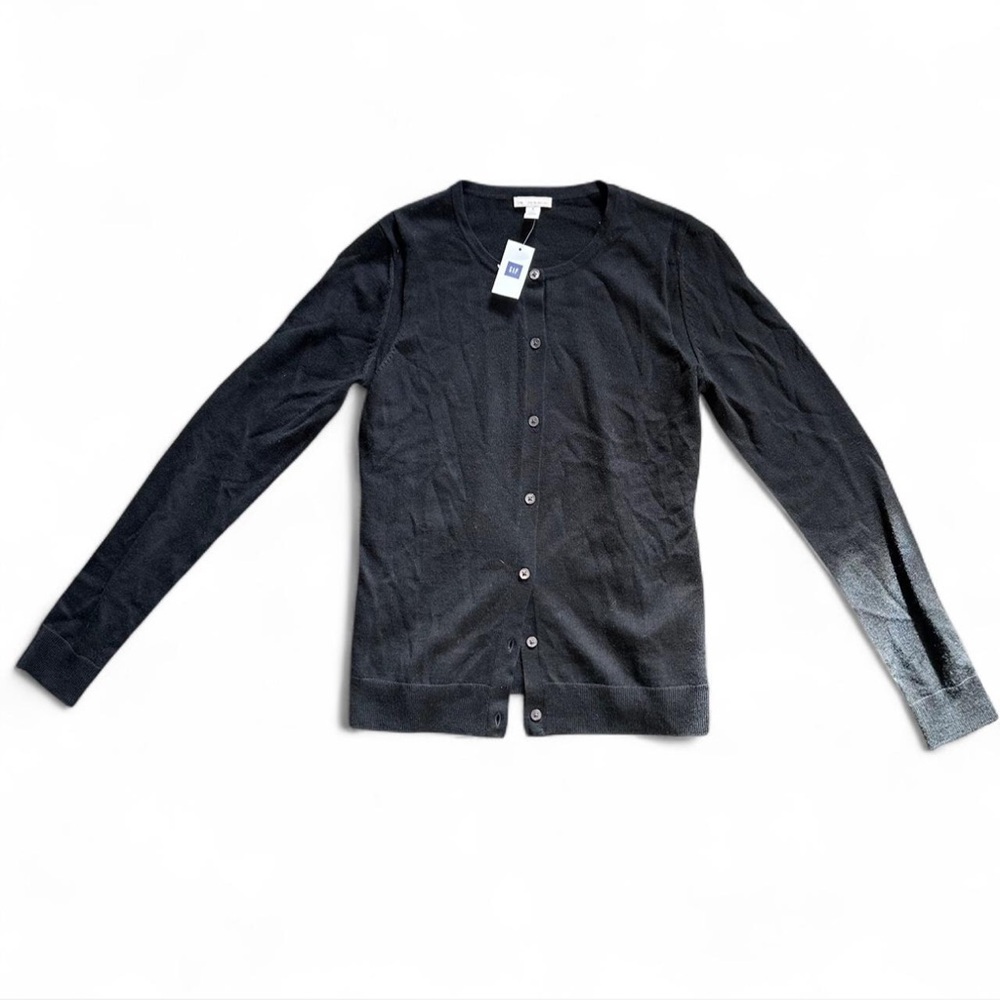 *NWT* GAP Cardigan Black with Button Front Detail — S